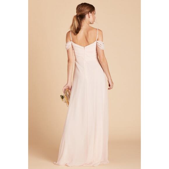 NWT Birdy Grey Pale Blush Spence Chiffon Convertible Maxi Dress M - Picture 3 of 16